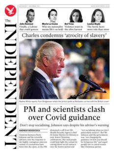 The Independent – ‘PM and scientists clash over Covid guidance’