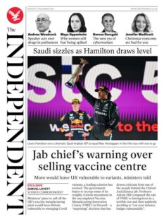 The Independent – ‘Jab chief warning over selling vaccine centre’