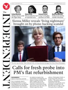 The Independent – ‘Calls for fresh probe into PM’s flat refurb’