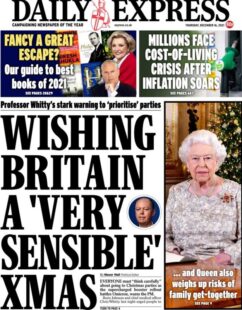Daily Express - ‘Wishing Britain a sensible Christmas’