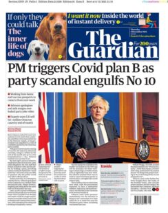 The Guardian – ‘PM triggers Plan B as party scandal engulfs No 10’