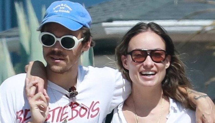 Olivia Wilde has been raiding Harry Styles’ closet again as she step out in Love On Tour merch