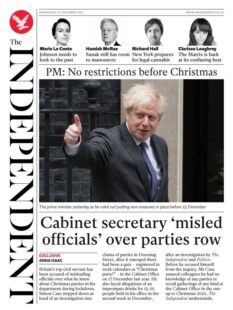 The Independent – ‘Cabinet secretary misled officials over parties row’