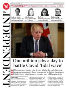 The Independent – ‘One million jabs a day to battle Covid ‘tidal wave’