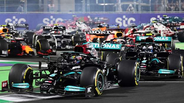 Lewis Hamilton wins thrilling Saudi Arabian Grand Prix after Max Verstappen collision