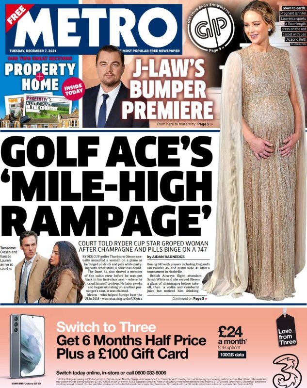 The Metro - ‘Golf ace’s mile-high rampage’