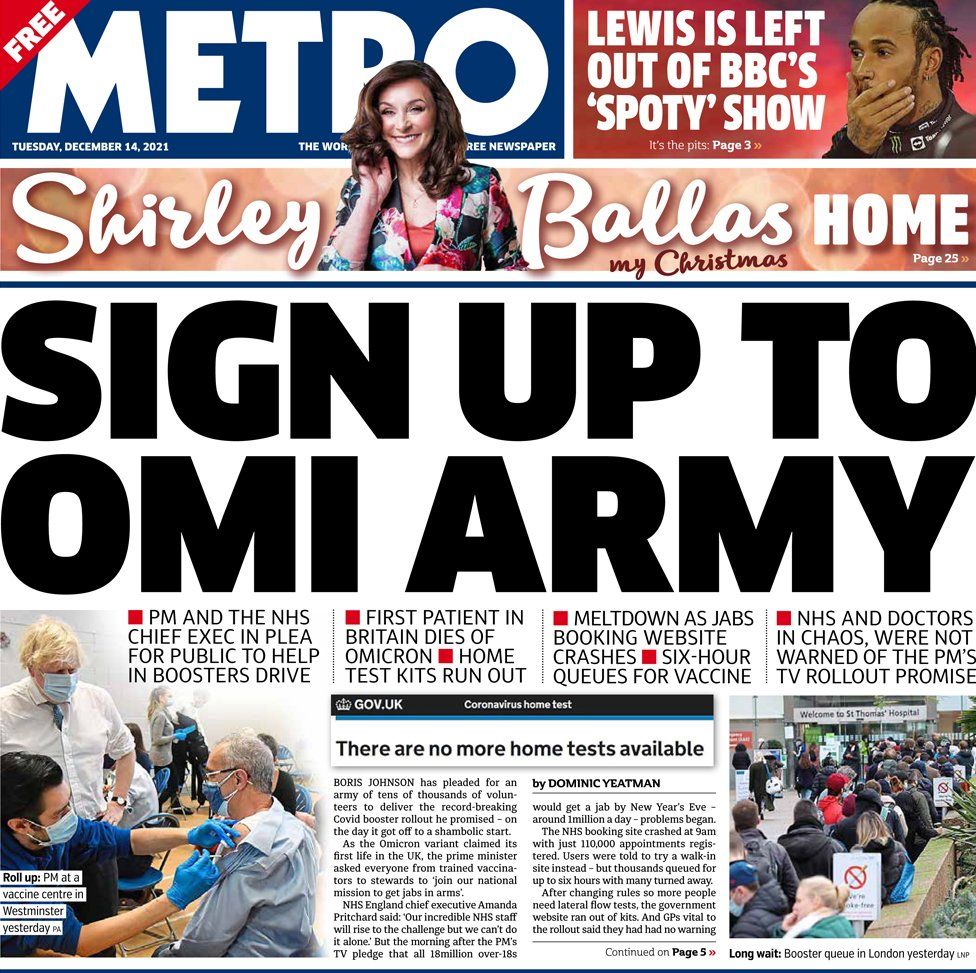 Metro - ‘Sign up to Omi Army’
