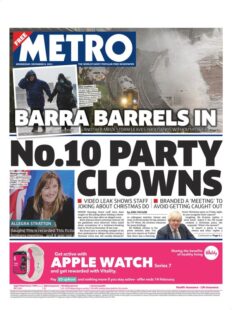 Metro – ‘No 10 party clowns’