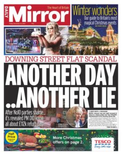 Daily Mirror – ‘Flat scandal: another day, another lie’
