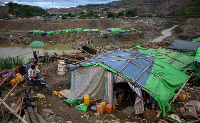 One dead, dozens missing after landslide at Myanmar jade mine