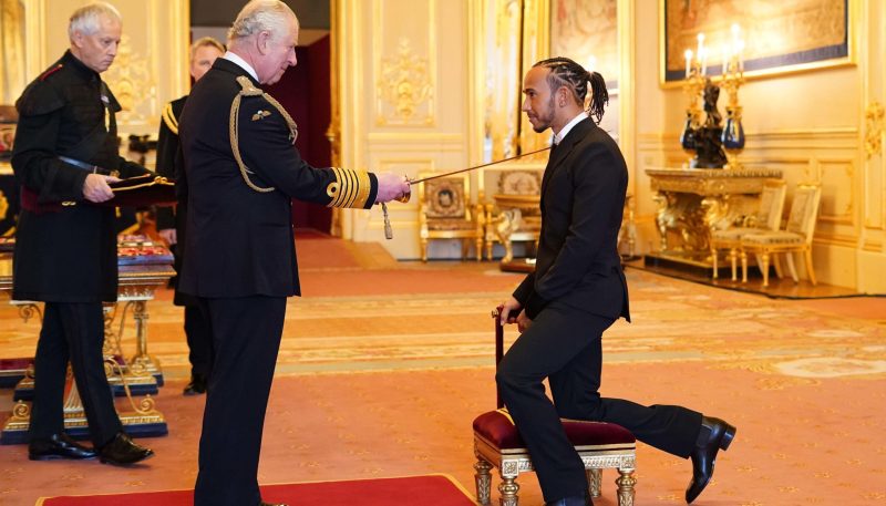 Sir Lewis Hamilton – F1 legend receives knighthood from the Prince of Wales