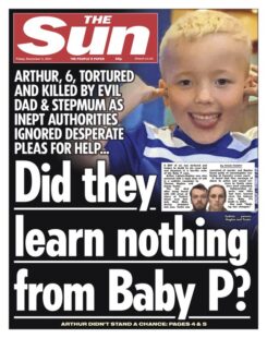 The Sun – ‘Did they learn nothing from Baby P?’