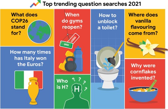 Google reveals UK's most popular searches of 2021 including Matt Hancock and Squid Game 