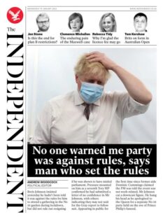 The Independent – Nobody warned me party was against rules, says man who set the rules