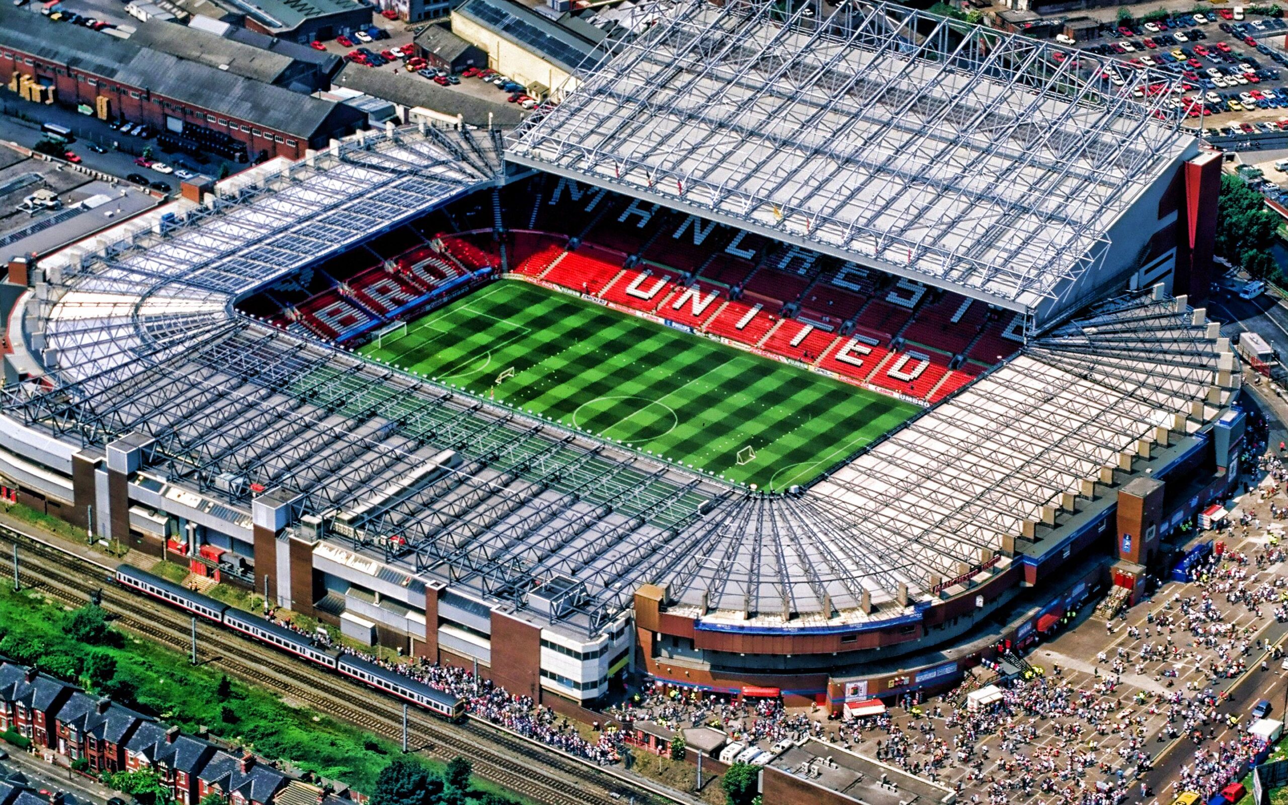 Manchester United FC stadium Old Trafford based in Manchester with a capacity of 74,140 seats for fans