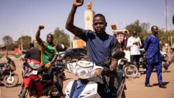 Military junta in control in Burkina Faso as people celebrate in the Capital city