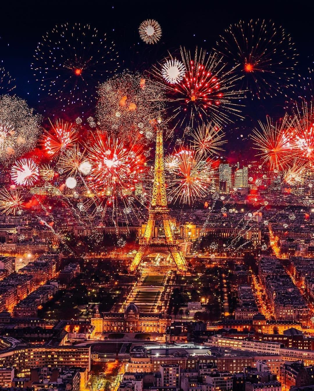 Subdued celebrations for New years from Paris