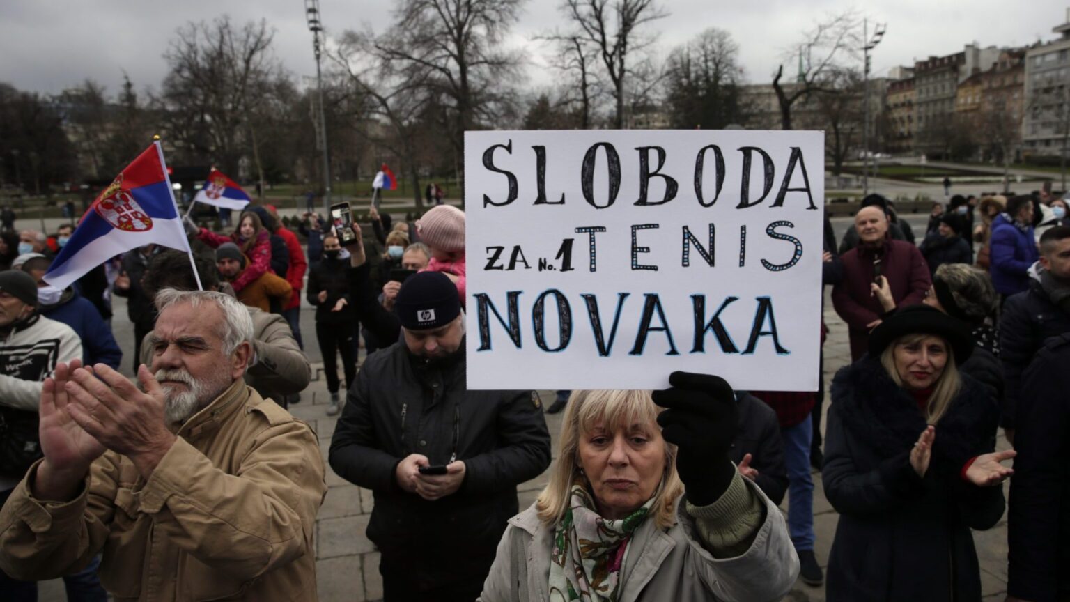 Protests in Serbia, Montenegro against Djokovic’s Detention in Australia