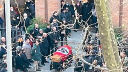 Catholic Church in Italy slams Nazi flags on coffin at funeral