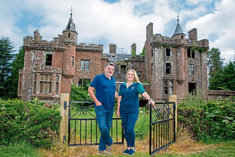 Couple buy derelict Scottish castle to restore it as luxury wedding venue