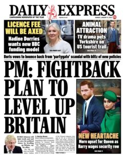 Daily Express – PM: Fightback plan to level up Britain