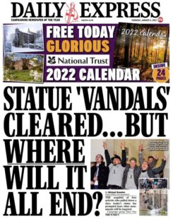 Daily Express – Statue ‘vandals’ cleared … but where will it all end?