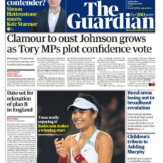The Guardian – Clamour to oust Johnson grows as Tory MPs plot confidence vote