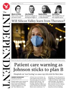 The Independent – Patient care warning as PM sticks to Plan B