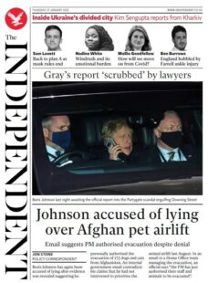 The Independent – PM accused of lying over Afghan pet airlift