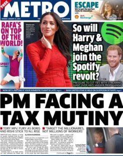 The Metro – PM facing a tax mutiny