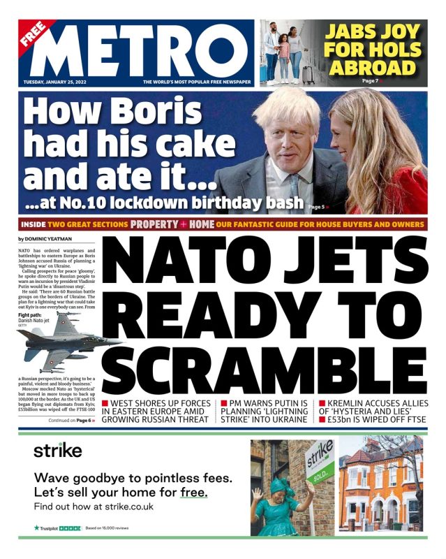 Metro - Nato jets ready to scramble