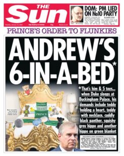 The Sun – Prince Andrew’s 6-in-bed