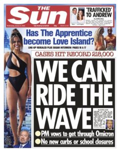 The Sun – Cases hit new record, ‘We can ride the Omicron wave’ says PM