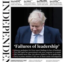 Independent – Sue Gray report:‘Failure of leadership’