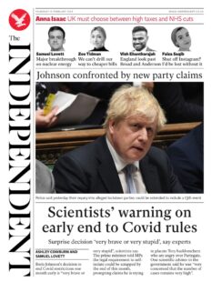 The Independent – Scientists’ warning on early end to Covid rules