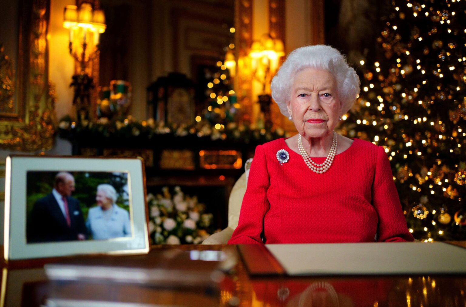 The longest Queen Elizabeth II speaks to her subjects during her annual Christmas broadcast from Windsor Castle on Dec. 25, 2021