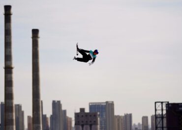 The snow princess Eileen Gu at the Beijing Olympics Teen skiing sensation Eileen Gu competes in big air qualification on February 7