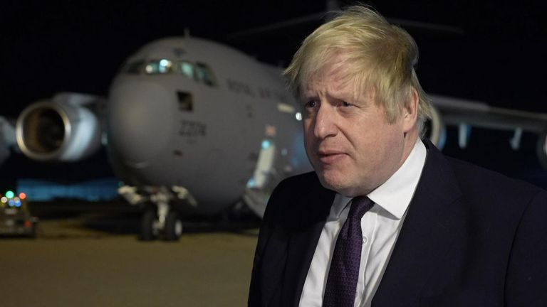 Ukrainian refugees will be able to join immediate family members in the UK, says Johnson