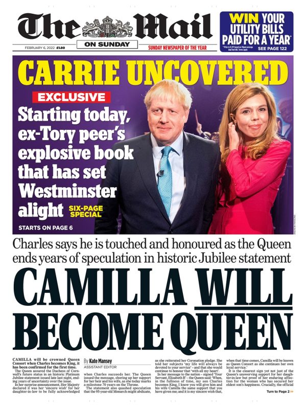 Camilla will be Queen & PM’s survival plan 