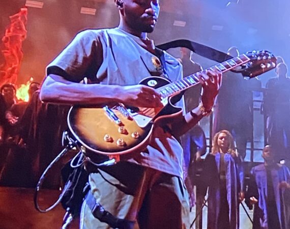 Brit Awards 2022 - Dave closes show with In The Fire