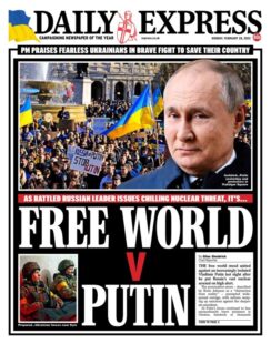 Daily Express – Free World V Putin
