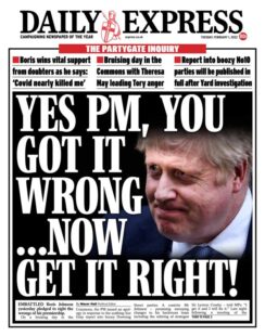 Daily Express – Yes PM, you got it wrong … Now get it right