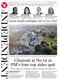 The Independent – Clear out at No 10 as PM’s top aides quit