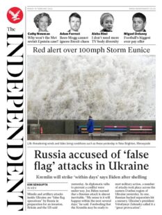 The Independent – Russia accused of ‘false flag’ attacks in Ukraine