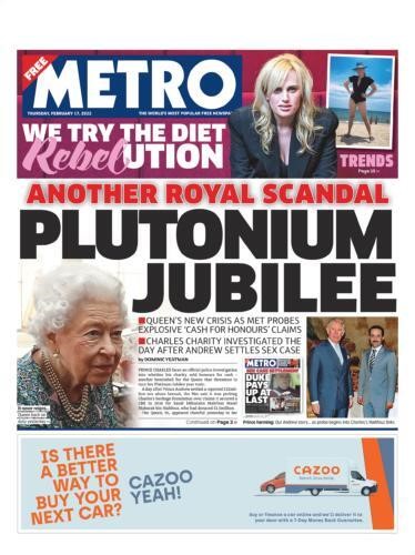 The Metro - Another royal scandal - Prince Charles investigation