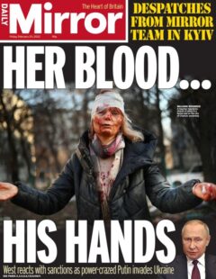 Daily Mirror – Her blood … His hands