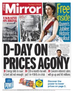 Daily Mirror – D-Day on prices agony