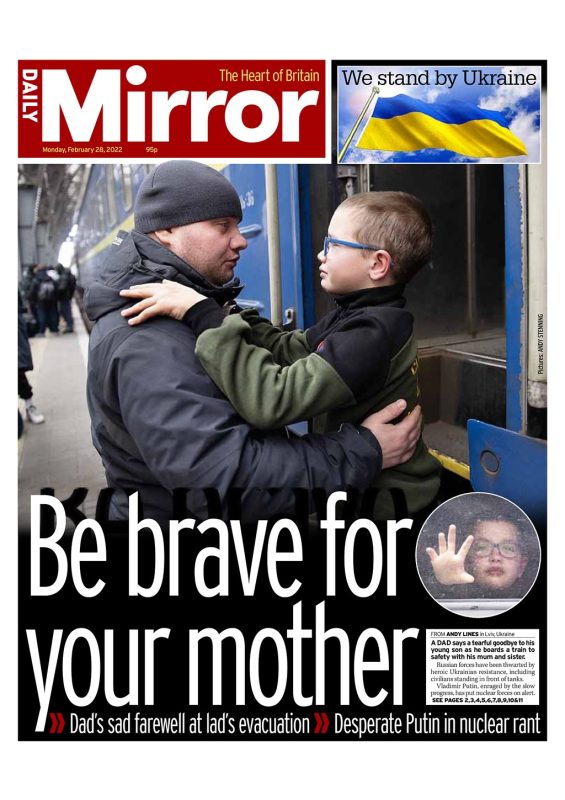 Daily Mirror - Be Brave for your mother