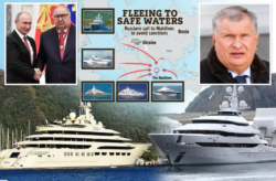 Vladimir Putin’s cronies have superyachts worth £605million seized by the West