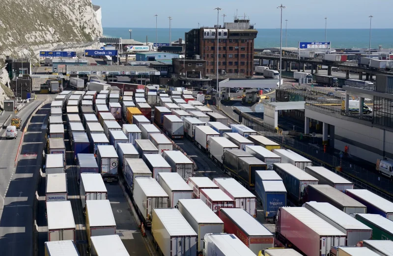 Huge queues at ports after P&O suddenly sacks staff and axes routes for 10 days